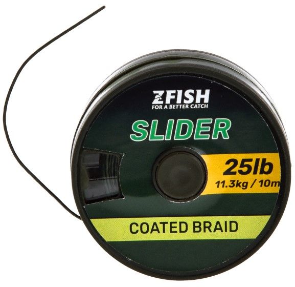 Fir Textil Zfish Slider Coated Braid, Olive Green, 15.9kg, 35lb, 10m