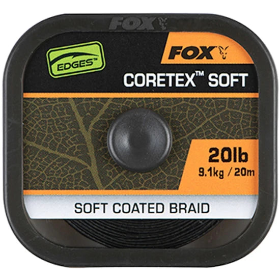 Fir Textil Cu Camasa Fox Naturals Coretex Soft, Verde Inchis, 20m, 20lb/9.1kg