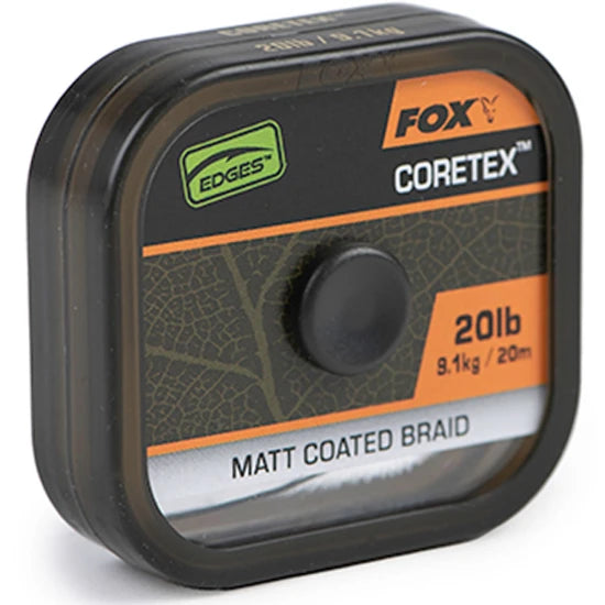 Fir Textil Cu Camasa Fox Naturals Coretex, Verde Inchis, 20m, 20lb/9.1kg
