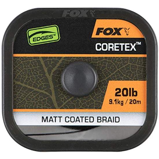 Fir Textil Cu Camasa Fox Naturals Coretex, Verde Inchis, 20m, 20lb/9.1kg