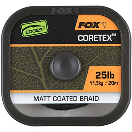 Fir Textil Cu Camasa Fox Naturals Coretex, Verde Inchis, 20m, 25lb/11.3kg