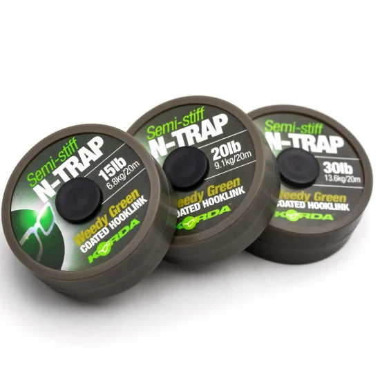 Fir Textil Cu Camasa Korda N-trap Semi Stiff, Gravel Brown, 30lbs, 20m