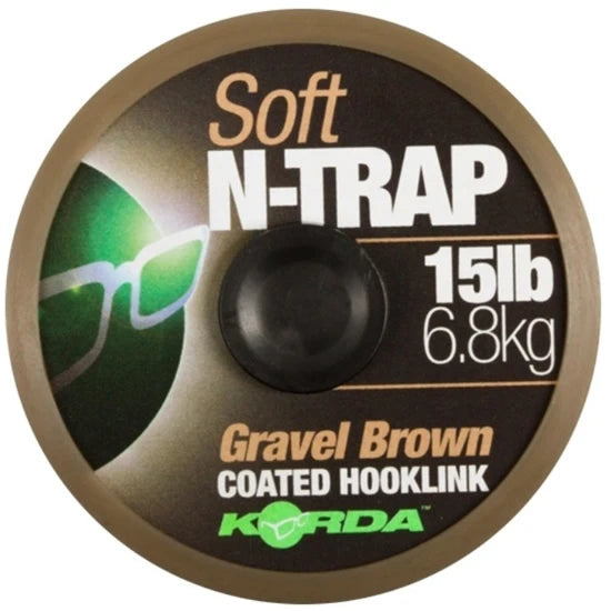 Fir Textil Cu Camasa Korda N-trap Soft Coated, Gravel Brown, 15lbs, 20m