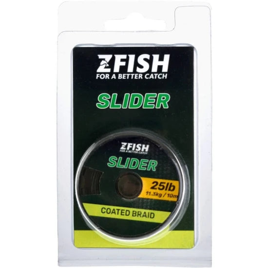 Fir Textil Cu Camasa Zfish Slider Coated Braid, Olive Green, 11.3kg, 25lb, 10m