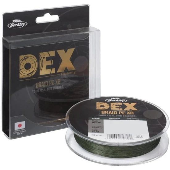 Fir Textilberkley Dex Braid X8, 150m, Moss Green, 0.12mm, 9kg
