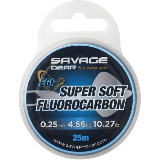 Fir Fluorocarbon Savage Gear Soft Fluorocarbon Egi 0.25mm 4.66kg 25m