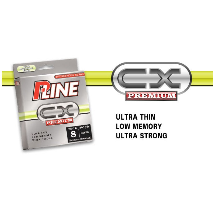 Fir fluorocarbon coated P-Line CX Premium Hi-Vis Fluorescent Green 0.20mm/5.075kg/270m