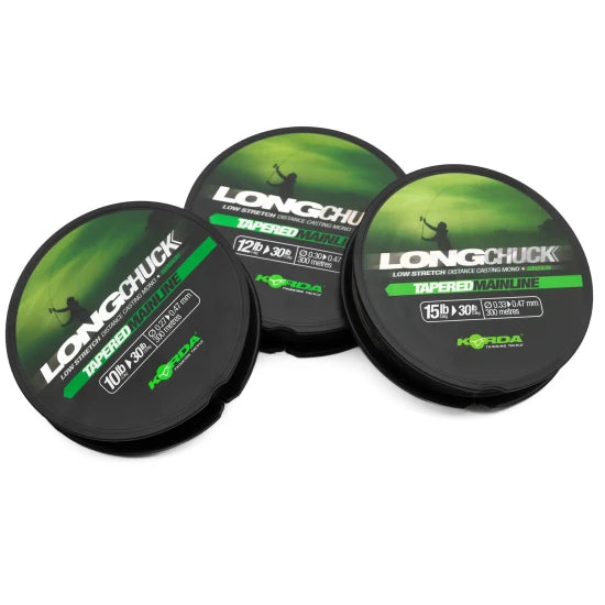 Fir Inaintas Monofilament Korda Longchuck Tapered Mainline Green, 300m, 15-30lb/0.33-0.47mm