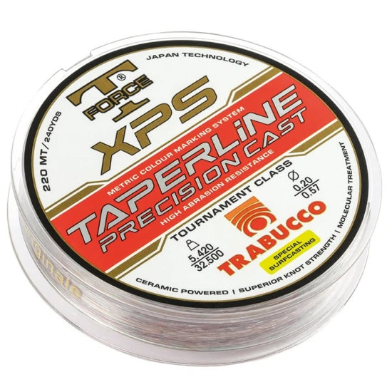 Fir Inaintas Trabucco T-force Xps Taperline Precision 0.20-0.57mm, 5.42kg-32.50kg, 12kg-70kg, 220m