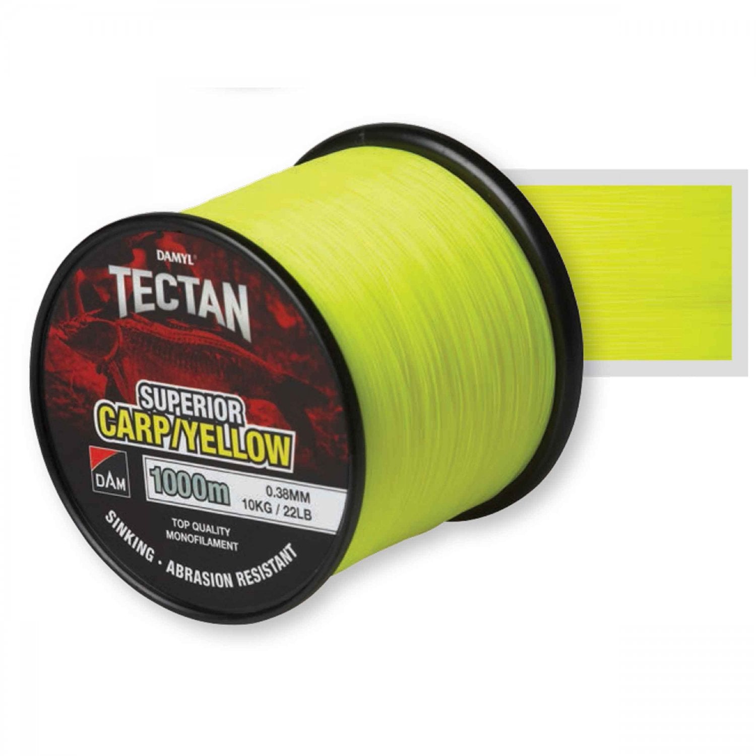 Fir monofilament DAM Tectan Superior Carp Yellow 0.38mm 10kg 1000m