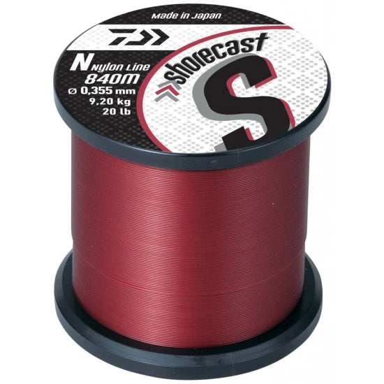Fir Monofilament Daiwa Shorecast Red 0.263mm 5kg 1850m