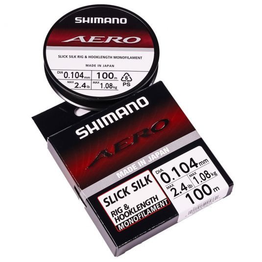 Fir monofilament Shimano Aero Slick Silk Rig Clear 0.104mm 1.08kg 100m