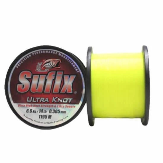 Fir Monofilament Sufix Ultra Knot 0,25mm/4,3 Kg/1680m Opaque Yellow