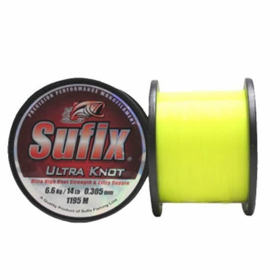 Fir monofilament Sufix Ultra Knot 0,28mm/5,7 kg/1380m Opaque Yellow