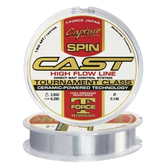 Fir Monofilament T-force Rapture Spin Cast 150m 0.20mm 5.60kg
