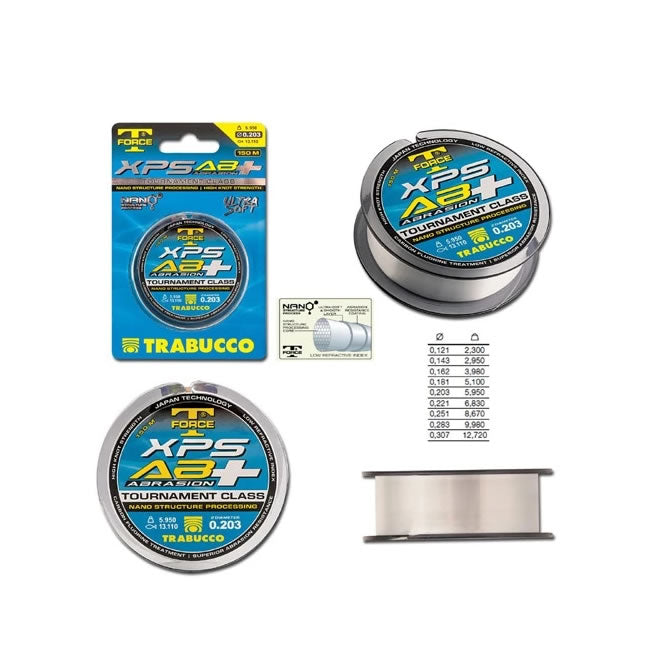 Fir monofilament Trabucco TF XPS Abrasion Plus 0,203mm/5,90kg/150m