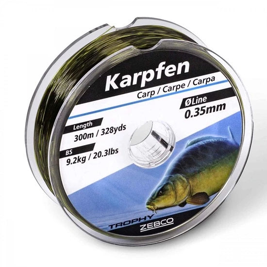 Fir Monofilament Zebco Trophy Carp Dark Camo 0.35mm 9.2kg 300m