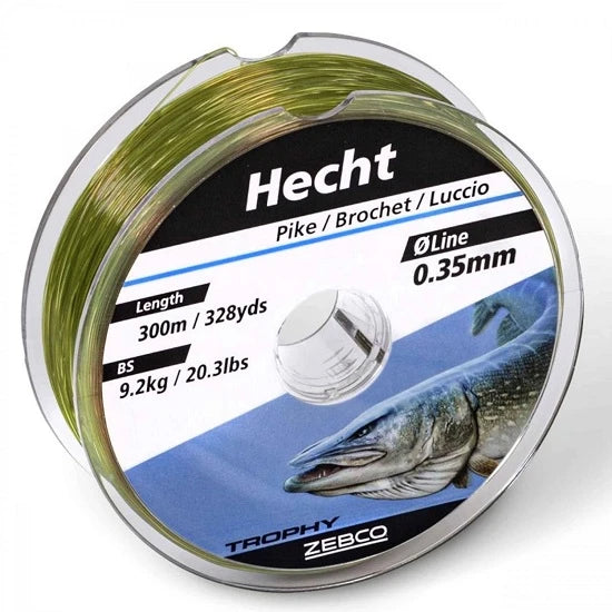 Fir Monofilament Zebco Trophy Pike Green 0.35mm 9.2kg 300m