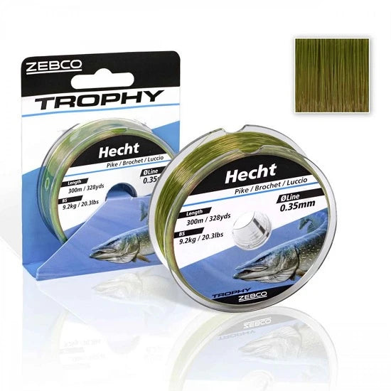 Fir Monofilament Zebco Trophy Pike Green 0.45mm 14.9kg 200m