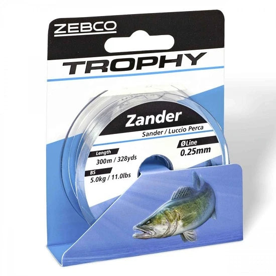 Fir Monofilament Zebco Trophy Zander Grey 0.32mm 7.5kg 300m