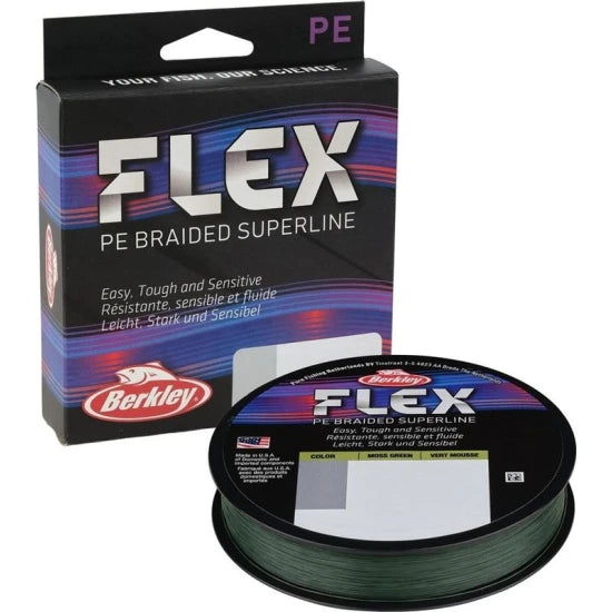 Fir Textil Berkley Flex Braid, Moss Green, 135m, 0.33mm, 24.9kg