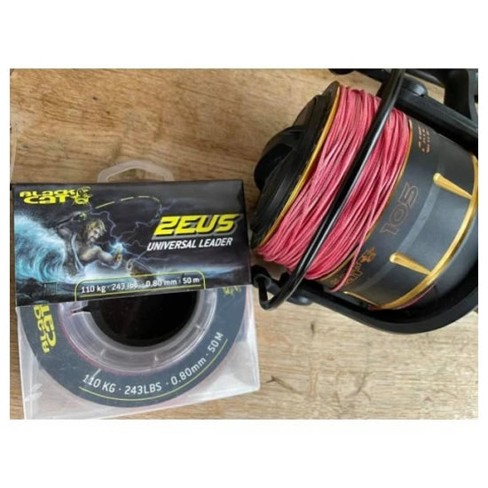 Fir Textil Black Cat Zeus Universal Leader, 0.60mm, 85kg, 70m