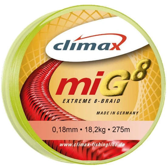 Fir Textil Climax Mig8 Fluo Yellow 135m 0.25mm 24.5kg