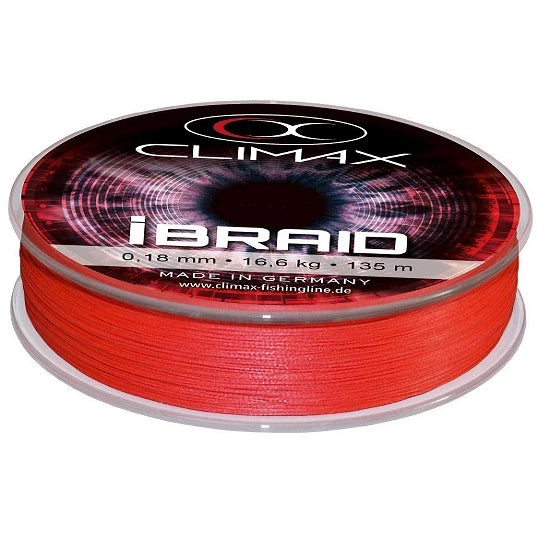 Fir Textil Climax Ibraid Fluo Red 135m 0.20mm 19.0kg