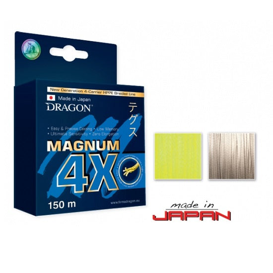 Fir textil Dragon PE Magnum 4X 7.9kg 0.10mm Yellow Fluo