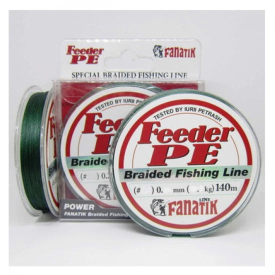 Fir Textil Fanatik Feeder Pe Braided Green 0.10mm 4.5kg 140m