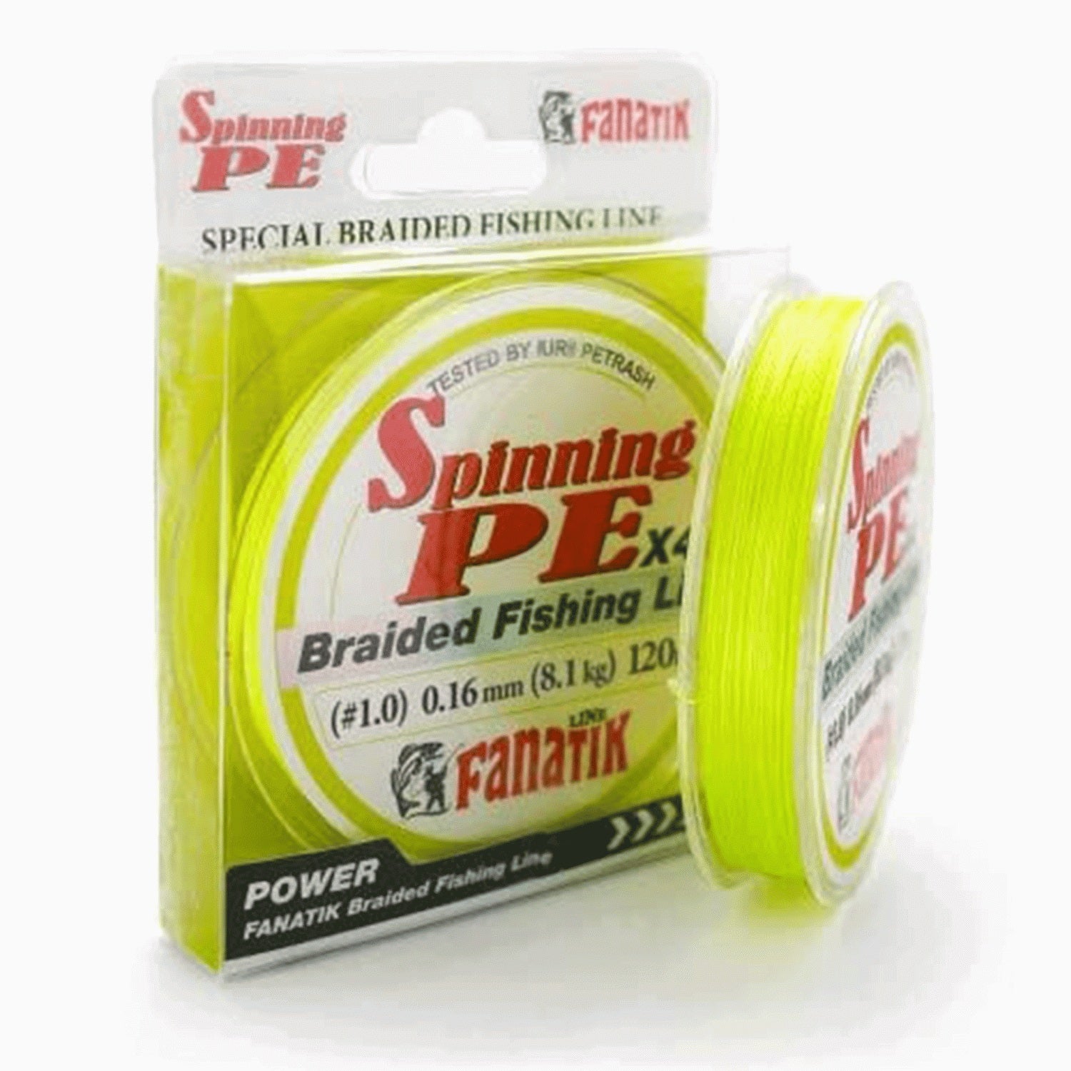Fir textil Fanatik Spinning PE X4 Braided Chartreuse 0.16mm 8.1kg 120m