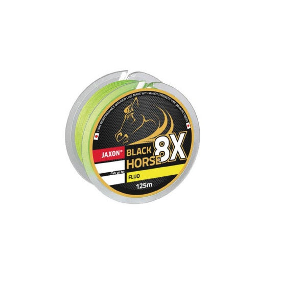 Fir textil Jaxon Black Horse PE8X Fluo 0.18mm/19kg/125m