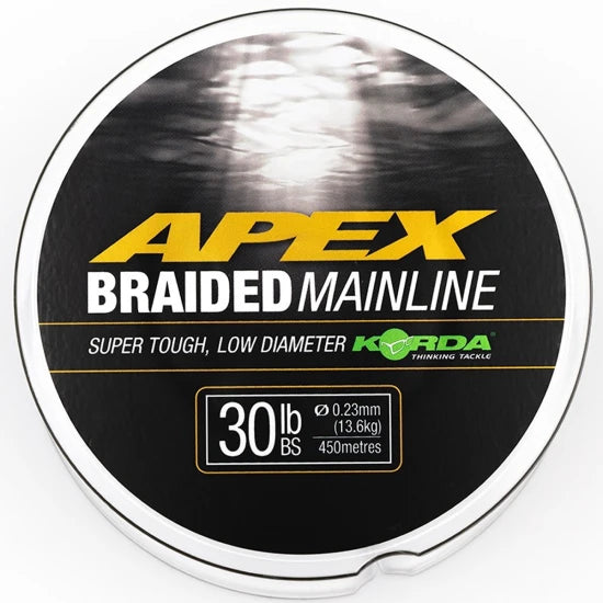 Fir Textil Korda Apex Braided Mainline, 30lb/13.60kg, 0.23mm, 1200m