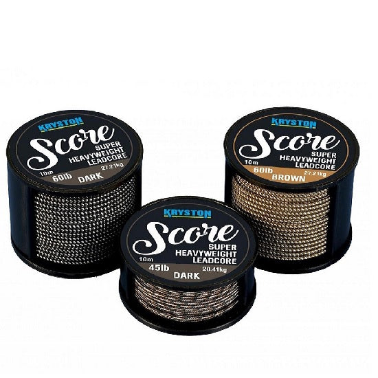 Fir textil Kryston Score Heavyweight Leadcore Muddy Brown 25lb/10m