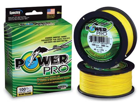 Fir textil PowerPro Hi Vis Yellow Line 0,10mm/135m (11lb. test)