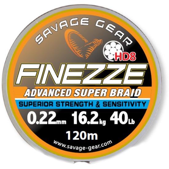 Fir textil Savage Gear Finezze HD8 Brown 0.32MM/27KG 120M