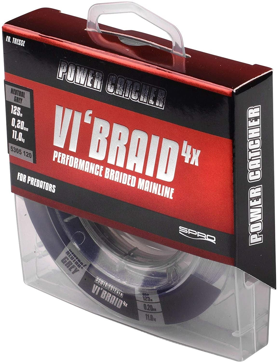 Fir textil Spro PC VI'Braid Grey 0.18mm 10kg 125m