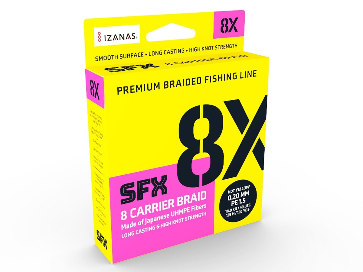 Fir textil Sufix SFX 8X Hot Yellow 0.128mm 7.3kg 135m