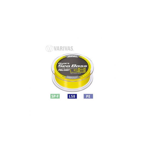 Fir textil Varivas Sea Bass Super Sensitive PE LS8 Full Cast Yellow Fluo 21.6lb/200m