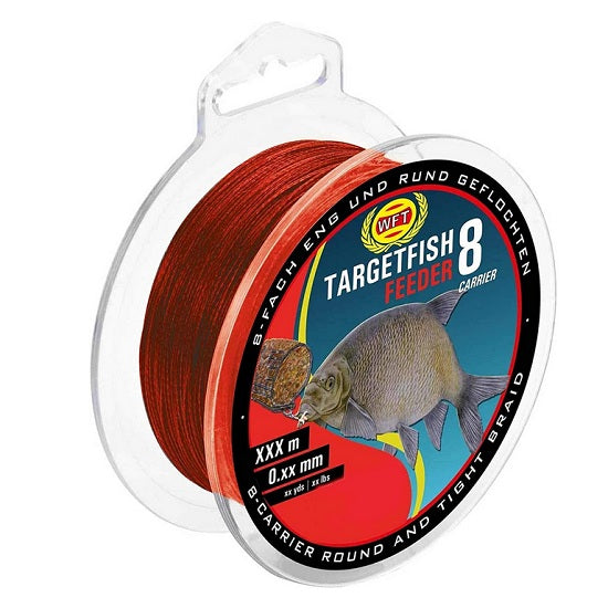 Fir textil WFT TF8 Feeder Rosu 8kg 0,12mm 200m