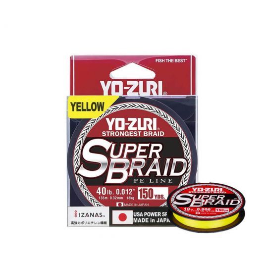 Fir textil Yo-Zuri SuperBraid Yellow 0.15mm 10lb 135m