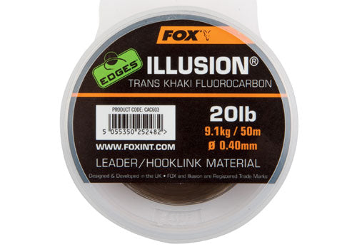 Fluocarbon FOX Edges Illusion Leader 50m 0.50mm 13.64 kg