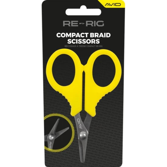 Foarfeca Avid Re-rig Compact Braid Scissors, Yellow
