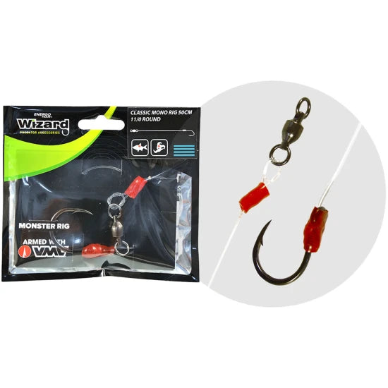 Forfac Montura Somn Wizard Monster Classic Mono Rig, Nr.9/0 Round