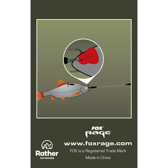 Fox Rage Predator Bait Fins Red, 25buc/pac