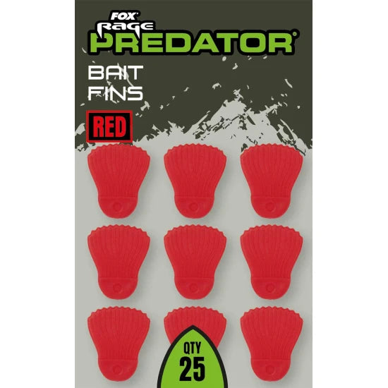 Fox Rage Predator Bait Fins Red, 25buc/pac