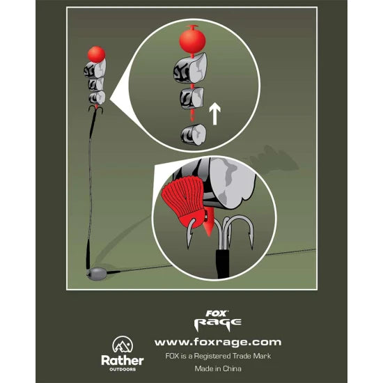 Fox Rage Predator Deadbait Kebab Kit, Natural, 4buc/pac