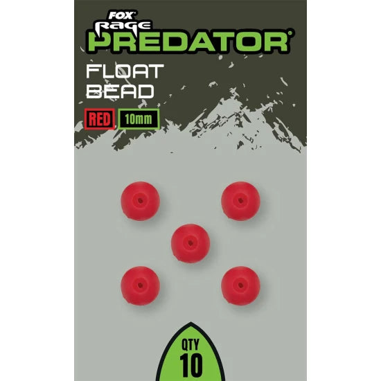 Fox Rage Predator Fox Rage Predator Float Bead, Red, 10mm, 10buc/pac