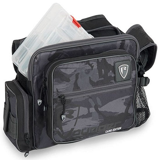 GEANTA ACCESORII FOX RAGE SPINNING SHOULDER BAG PLUS 2 CUTII PENTRU NALUCI 44X25X16CM