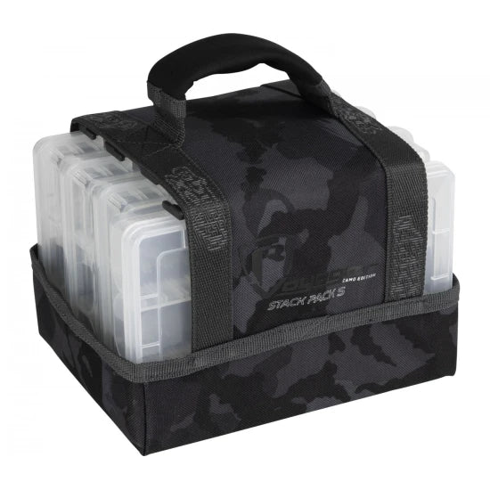 Geanta Spinning Fox Rage Camo Stack Pack Medium + 4 Cutii Naluci